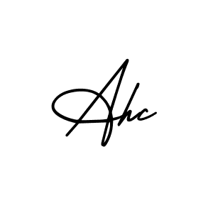 Ahc stylish signature style. Best Handwritten Sign (AmerikaSignatureDemo-Regular) for my name. Handwritten Signature Collection Ideas for my name Ahc. Ahc signature style 3 images and pictures png