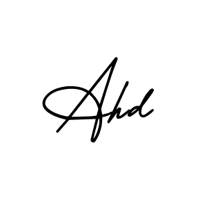 Create a beautiful signature design for name Ahd. With this signature (AmerikaSignatureDemo-Regular) fonts, you can make a handwritten signature for free. Ahd signature style 3 images and pictures png