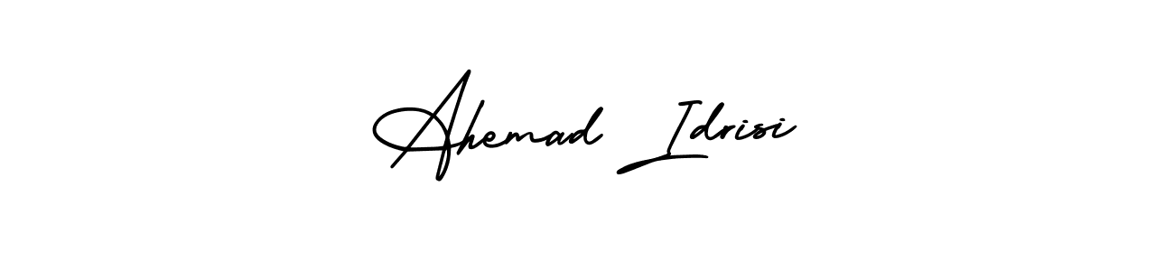 How to make Ahemad Idrisi signature? AmerikaSignatureDemo-Regular is a professional autograph style. Create handwritten signature for Ahemad Idrisi name. Ahemad Idrisi signature style 3 images and pictures png