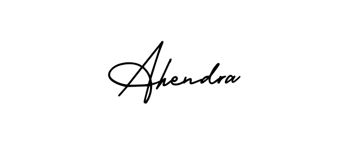 How to make Ahendra signature? AmerikaSignatureDemo-Regular is a professional autograph style. Create handwritten signature for Ahendra name. Ahendra signature style 3 images and pictures png