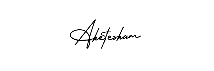 AmerikaSignatureDemo-Regular is a professional signature style that is perfect for those who want to add a touch of class to their signature. It is also a great choice for those who want to make their signature more unique. Get Ahetesham name to fancy signature for free. Ahetesham signature style 3 images and pictures png