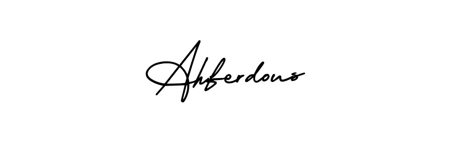 Make a short Ahferdous signature style. Manage your documents anywhere anytime using AmerikaSignatureDemo-Regular. Create and add eSignatures, submit forms, share and send files easily. Ahferdous signature style 3 images and pictures png