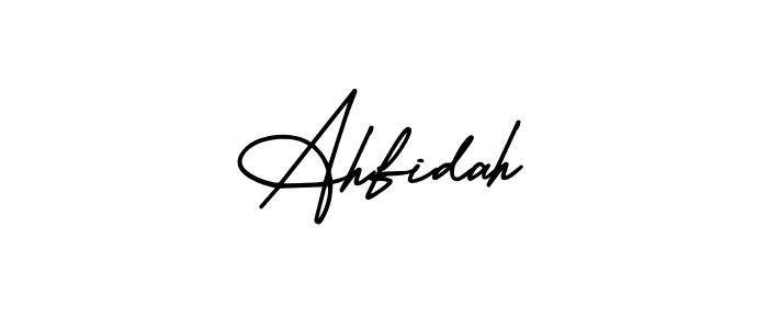 Ahfidah stylish signature style. Best Handwritten Sign (AmerikaSignatureDemo-Regular) for my name. Handwritten Signature Collection Ideas for my name Ahfidah. Ahfidah signature style 3 images and pictures png
