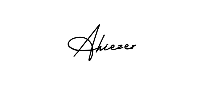 Also we have Ahiezer name is the best signature style. Create professional handwritten signature collection using AmerikaSignatureDemo-Regular autograph style. Ahiezer signature style 3 images and pictures png