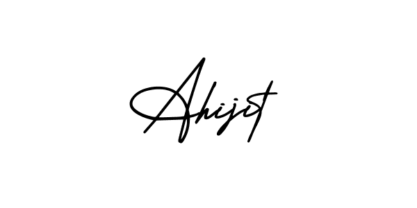 How to Draw Ahijit signature style? AmerikaSignatureDemo-Regular is a latest design signature styles for name Ahijit. Ahijit signature style 3 images and pictures png