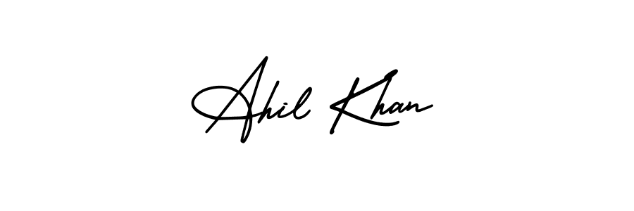 Best and Professional Signature Style for Ahil Khan. AmerikaSignatureDemo-Regular Best Signature Style Collection. Ahil Khan signature style 3 images and pictures png