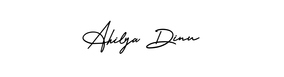 Make a beautiful signature design for name Ahilya Dinu. With this signature (AmerikaSignatureDemo-Regular) style, you can create a handwritten signature for free. Ahilya Dinu signature style 3 images and pictures png