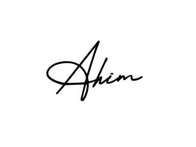 if you are searching for the best signature style for your name Ahim. so please give up your signature search. here we have designed multiple signature styles  using AmerikaSignatureDemo-Regular. Ahim signature style 3 images and pictures png