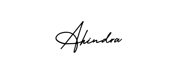 Use a signature maker to create a handwritten signature online. With this signature software, you can design (AmerikaSignatureDemo-Regular) your own signature for name Ahindra. Ahindra signature style 3 images and pictures png