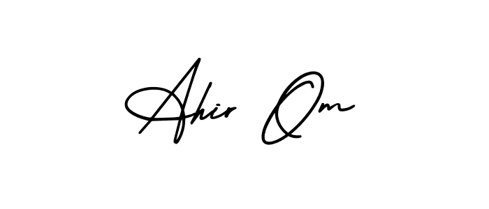 Here are the top 10 professional signature styles for the name Ahir Om. These are the best autograph styles you can use for your name. Ahir Om signature style 3 images and pictures png