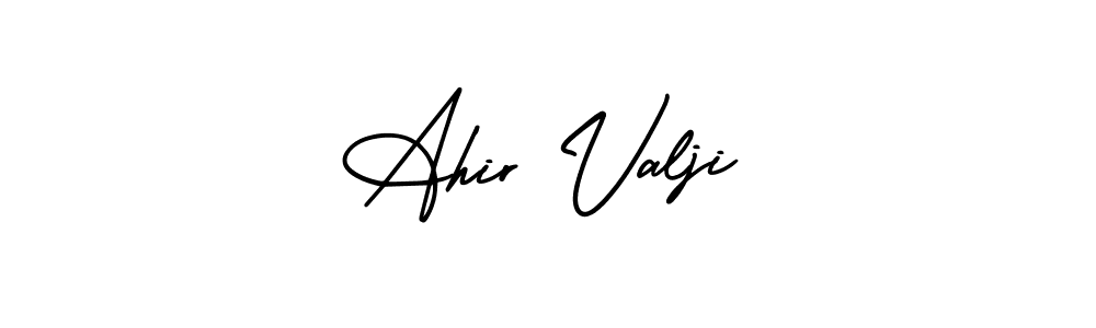 Make a short Ahir Valji signature style. Manage your documents anywhere anytime using AmerikaSignatureDemo-Regular. Create and add eSignatures, submit forms, share and send files easily. Ahir Valji signature style 3 images and pictures png