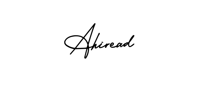 How to make Ahiread signature? AmerikaSignatureDemo-Regular is a professional autograph style. Create handwritten signature for Ahiread name. Ahiread signature style 3 images and pictures png