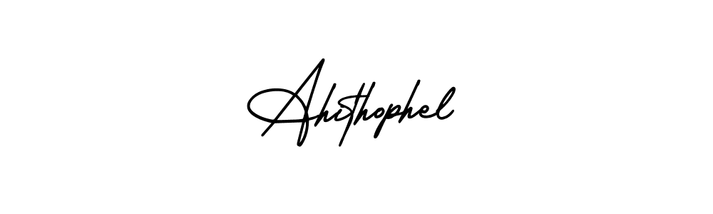 Design your own signature with our free online signature maker. With this signature software, you can create a handwritten (AmerikaSignatureDemo-Regular) signature for name Ahithophel. Ahithophel signature style 3 images and pictures png