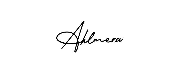 Also You can easily find your signature by using the search form. We will create Ahlmera name handwritten signature images for you free of cost using AmerikaSignatureDemo-Regular sign style. Ahlmera signature style 3 images and pictures png