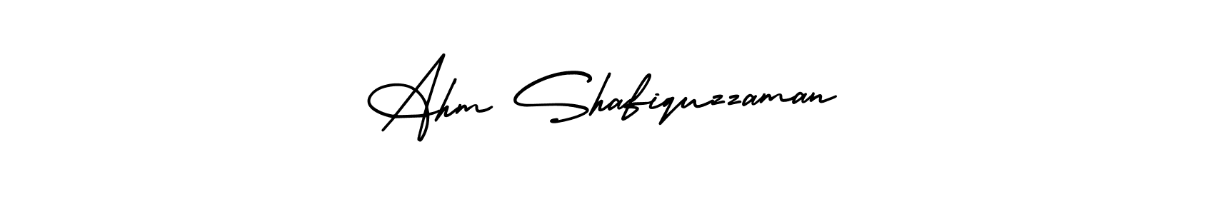 You can use this online signature creator to create a handwritten signature for the name Ahm Shafiquzzaman. This is the best online autograph maker. Ahm Shafiquzzaman signature style 3 images and pictures png