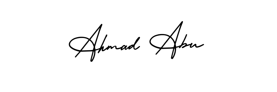 How to Draw Ahmad Abu signature style? AmerikaSignatureDemo-Regular is a latest design signature styles for name Ahmad Abu. Ahmad Abu signature style 3 images and pictures png