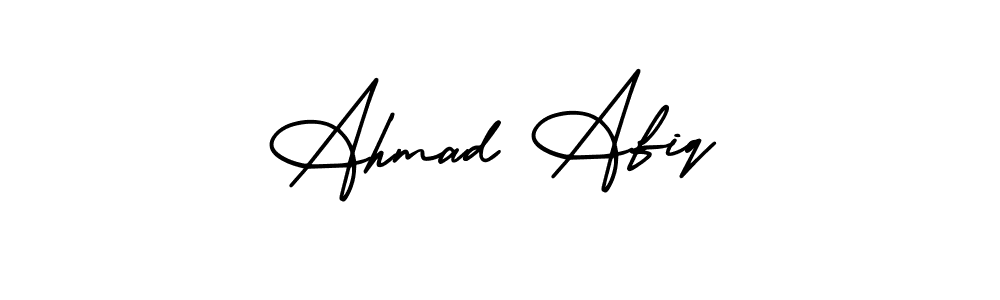 Ahmad Afiq stylish signature style. Best Handwritten Sign (AmerikaSignatureDemo-Regular) for my name. Handwritten Signature Collection Ideas for my name Ahmad Afiq. Ahmad Afiq signature style 3 images and pictures png