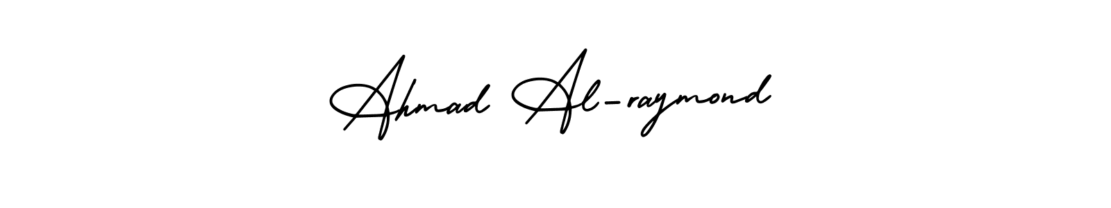 It looks lik you need a new signature style for name Ahmad Al-raymond. Design unique handwritten (AmerikaSignatureDemo-Regular) signature with our free signature maker in just a few clicks. Ahmad Al-raymond signature style 3 images and pictures png