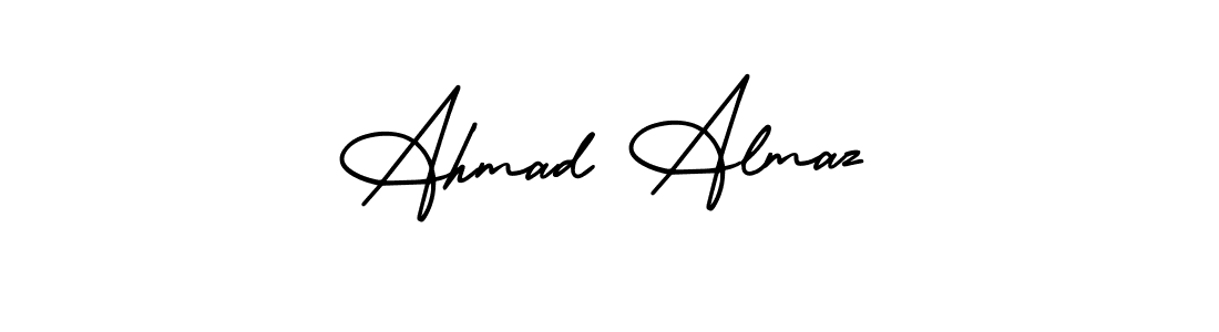 Use a signature maker to create a handwritten signature online. With this signature software, you can design (AmerikaSignatureDemo-Regular) your own signature for name Ahmad Almaz. Ahmad Almaz signature style 3 images and pictures png