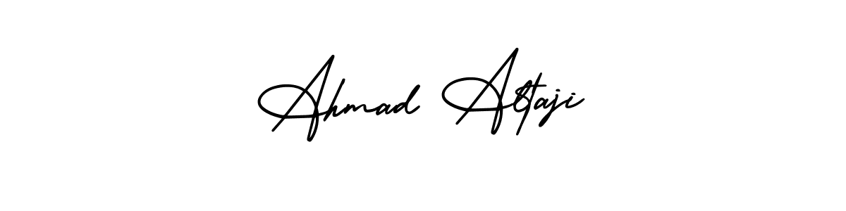 Ahmad Altaji stylish signature style. Best Handwritten Sign (AmerikaSignatureDemo-Regular) for my name. Handwritten Signature Collection Ideas for my name Ahmad Altaji. Ahmad Altaji signature style 3 images and pictures png