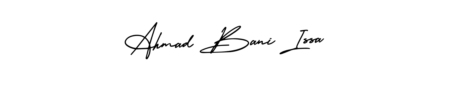 Use a signature maker to create a handwritten signature online. With this signature software, you can design (AmerikaSignatureDemo-Regular) your own signature for name Ahmad Bani Issa. Ahmad Bani Issa signature style 3 images and pictures png