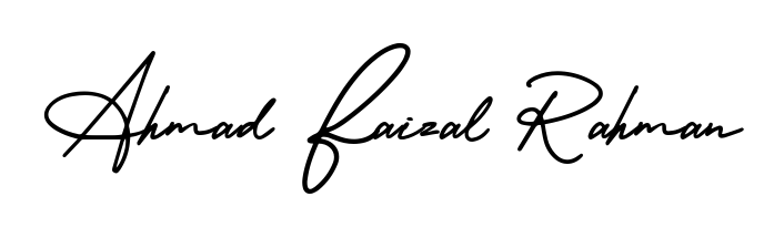 How to Draw Ahmad Faizal Rahman signature style? AmerikaSignatureDemo-Regular is a latest design signature styles for name Ahmad Faizal Rahman. Ahmad Faizal Rahman signature style 3 images and pictures png