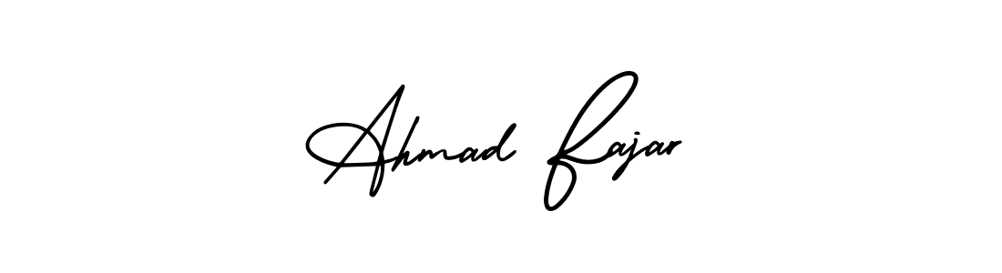 It looks lik you need a new signature style for name Ahmad Fajar. Design unique handwritten (AmerikaSignatureDemo-Regular) signature with our free signature maker in just a few clicks. Ahmad Fajar signature style 3 images and pictures png