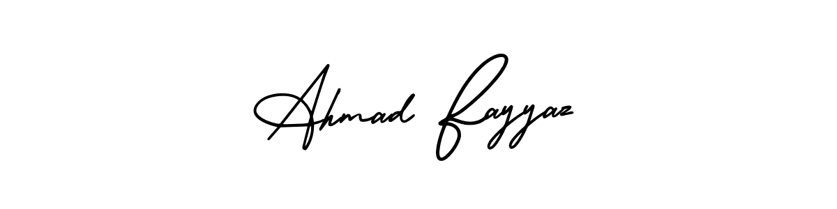 Similarly AmerikaSignatureDemo-Regular is the best handwritten signature design. Signature creator online .You can use it as an online autograph creator for name Ahmad Fayyaz. Ahmad Fayyaz signature style 3 images and pictures png