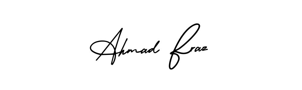 Make a beautiful signature design for name Ahmad Fraz. With this signature (AmerikaSignatureDemo-Regular) style, you can create a handwritten signature for free. Ahmad Fraz signature style 3 images and pictures png