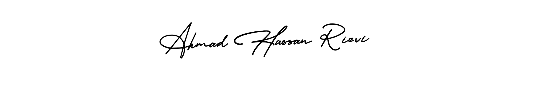 Also You can easily find your signature by using the search form. We will create Ahmad Hassan Rizvi name handwritten signature images for you free of cost using AmerikaSignatureDemo-Regular sign style. Ahmad Hassan Rizvi signature style 3 images and pictures png