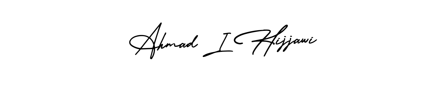 It looks lik you need a new signature style for name Ahmad I Hijjawi. Design unique handwritten (AmerikaSignatureDemo-Regular) signature with our free signature maker in just a few clicks. Ahmad I Hijjawi signature style 3 images and pictures png