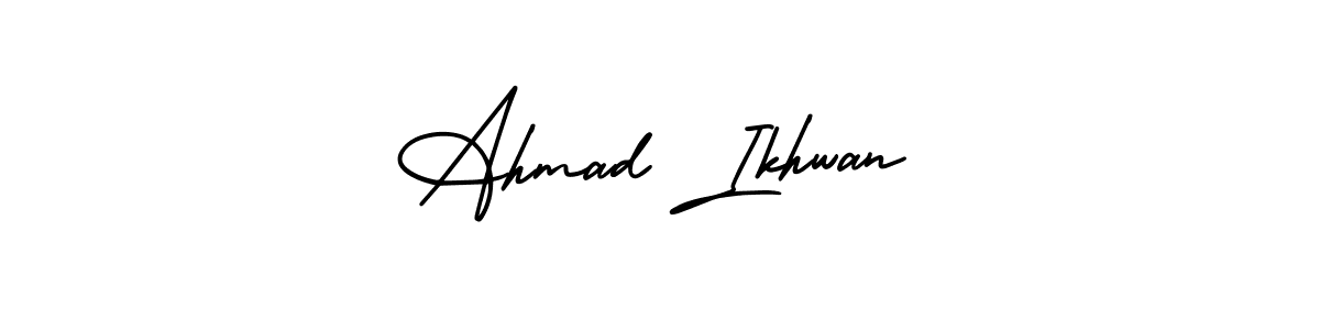 Ahmad Ikhwan stylish signature style. Best Handwritten Sign (AmerikaSignatureDemo-Regular) for my name. Handwritten Signature Collection Ideas for my name Ahmad Ikhwan. Ahmad Ikhwan signature style 3 images and pictures png