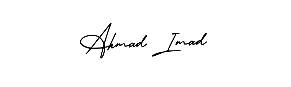 Best and Professional Signature Style for Ahmad Imad. AmerikaSignatureDemo-Regular Best Signature Style Collection. Ahmad Imad signature style 3 images and pictures png