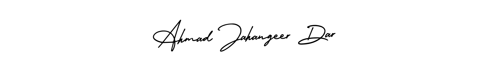 if you are searching for the best signature style for your name Ahmad Jahangeer Dar. so please give up your signature search. here we have designed multiple signature styles  using AmerikaSignatureDemo-Regular. Ahmad Jahangeer Dar signature style 3 images and pictures png