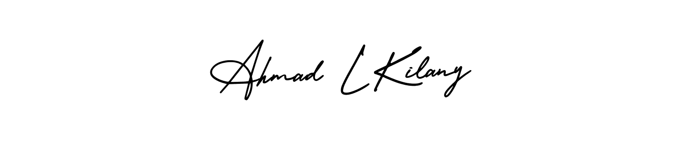 Use a signature maker to create a handwritten signature online. With this signature software, you can design (AmerikaSignatureDemo-Regular) your own signature for name Ahmad L Kilany. Ahmad L Kilany signature style 3 images and pictures png