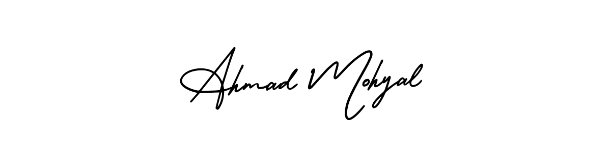 Make a beautiful signature design for name Ahmad Mohyal. Use this online signature maker to create a handwritten signature for free. Ahmad Mohyal signature style 3 images and pictures png