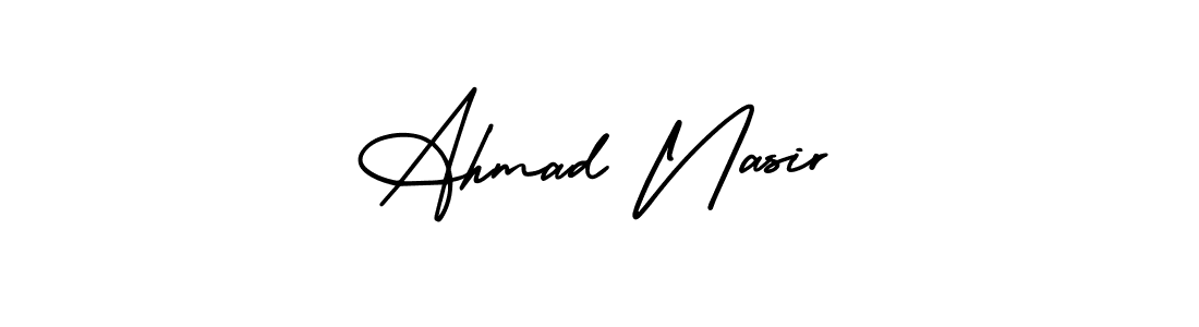 Create a beautiful signature design for name Ahmad Nasir. With this signature (AmerikaSignatureDemo-Regular) fonts, you can make a handwritten signature for free. Ahmad Nasir signature style 3 images and pictures png