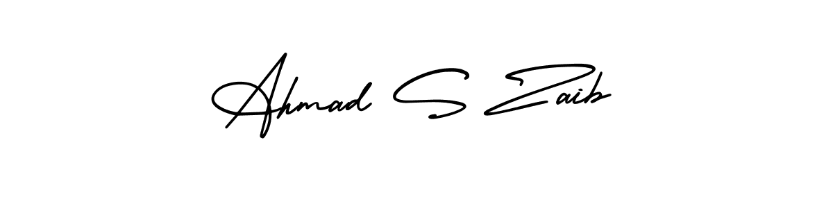 AmerikaSignatureDemo-Regular is a professional signature style that is perfect for those who want to add a touch of class to their signature. It is also a great choice for those who want to make their signature more unique. Get Ahmad S Zaib name to fancy signature for free. Ahmad S Zaib signature style 3 images and pictures png