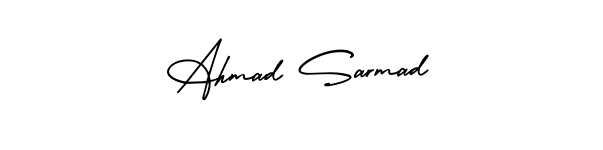 AmerikaSignatureDemo-Regular is a professional signature style that is perfect for those who want to add a touch of class to their signature. It is also a great choice for those who want to make their signature more unique. Get Ahmad Sarmad name to fancy signature for free. Ahmad Sarmad signature style 3 images and pictures png