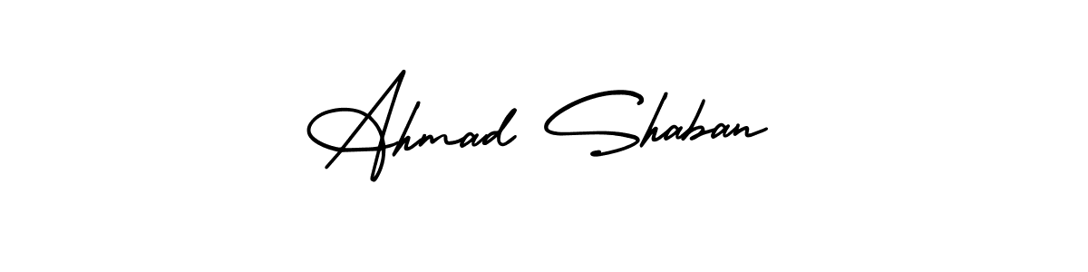 Use a signature maker to create a handwritten signature online. With this signature software, you can design (AmerikaSignatureDemo-Regular) your own signature for name Ahmad Shaban. Ahmad Shaban signature style 3 images and pictures png