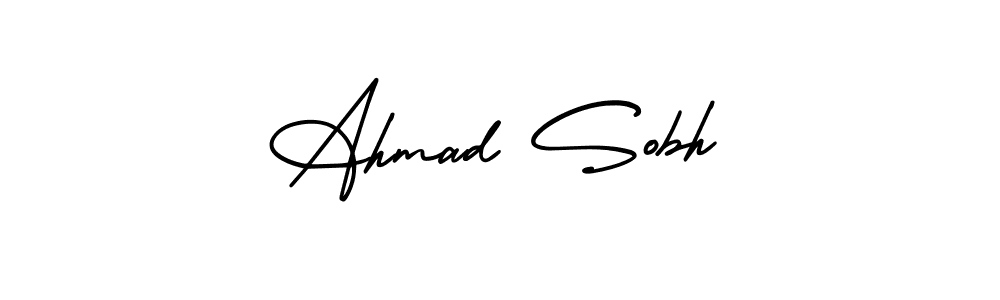 Make a beautiful signature design for name Ahmad Sobh. Use this online signature maker to create a handwritten signature for free. Ahmad Sobh signature style 3 images and pictures png