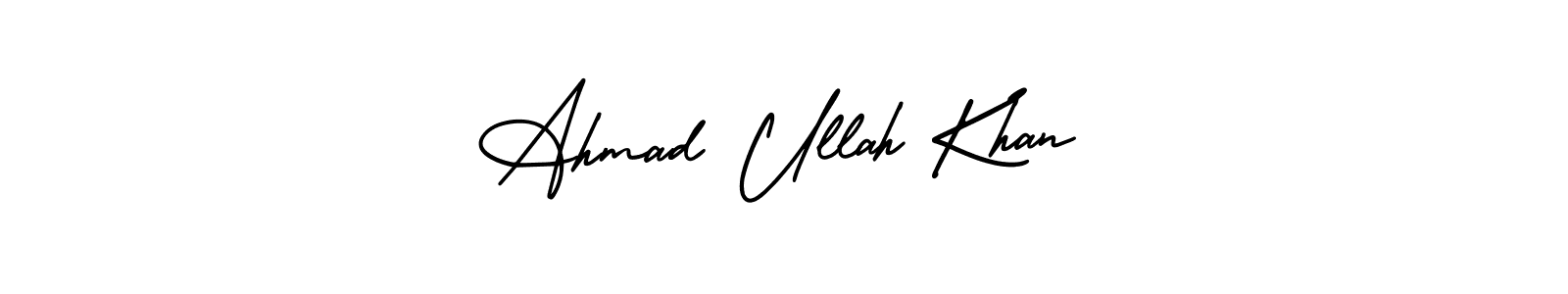 Make a beautiful signature design for name Ahmad Ullah Khan. With this signature (AmerikaSignatureDemo-Regular) style, you can create a handwritten signature for free. Ahmad Ullah Khan signature style 3 images and pictures png