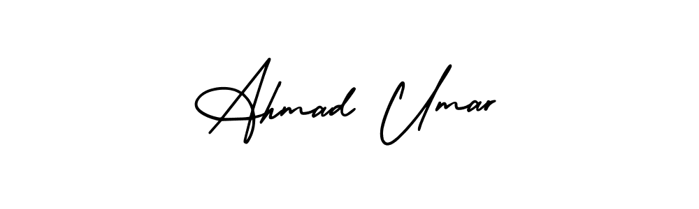 Create a beautiful signature design for name Ahmad Umar. With this signature (AmerikaSignatureDemo-Regular) fonts, you can make a handwritten signature for free. Ahmad Umar signature style 3 images and pictures png