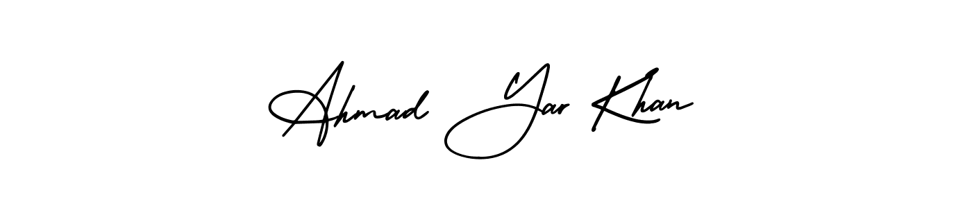 Design your own signature with our free online signature maker. With this signature software, you can create a handwritten (AmerikaSignatureDemo-Regular) signature for name Ahmad Yar Khan. Ahmad Yar Khan signature style 3 images and pictures png