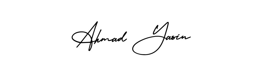 It looks lik you need a new signature style for name Ahmad Yasin. Design unique handwritten (AmerikaSignatureDemo-Regular) signature with our free signature maker in just a few clicks. Ahmad Yasin signature style 3 images and pictures png