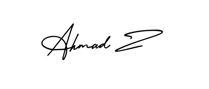 if you are searching for the best signature style for your name Ahmad Z. so please give up your signature search. here we have designed multiple signature styles  using AmerikaSignatureDemo-Regular. Ahmad Z signature style 3 images and pictures png