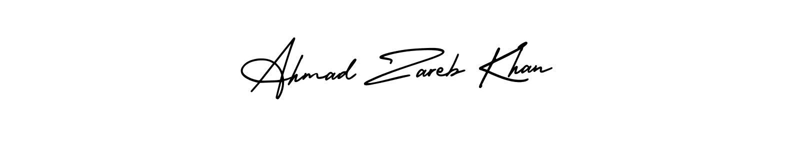 Check out images of Autograph of Ahmad Zareb Khan name. Actor Ahmad Zareb Khan Signature Style. AmerikaSignatureDemo-Regular is a professional sign style online. Ahmad Zareb Khan signature style 3 images and pictures png