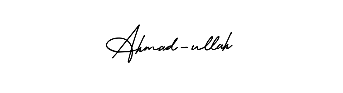 AmerikaSignatureDemo-Regular is a professional signature style that is perfect for those who want to add a touch of class to their signature. It is also a great choice for those who want to make their signature more unique. Get Ahmad-ullah name to fancy signature for free. Ahmad-ullah signature style 3 images and pictures png