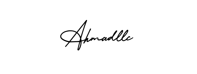 Create a beautiful signature design for name Ahmadllc. With this signature (AmerikaSignatureDemo-Regular) fonts, you can make a handwritten signature for free. Ahmadllc signature style 3 images and pictures png