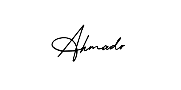 Create a beautiful signature design for name Ahmadr. With this signature (AmerikaSignatureDemo-Regular) fonts, you can make a handwritten signature for free. Ahmadr signature style 3 images and pictures png